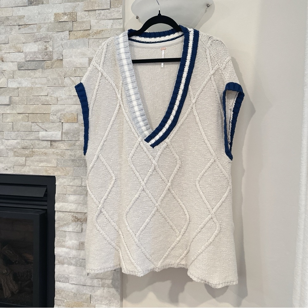 Free People oversized knitted vest
